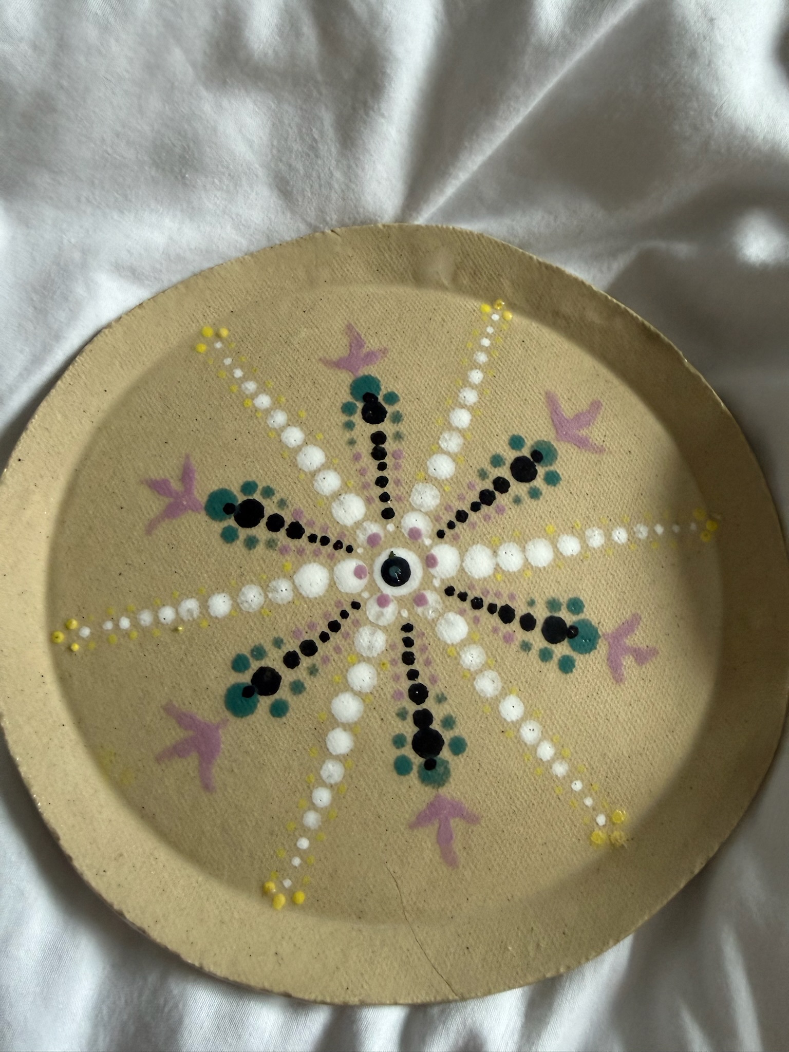 Hand-painted plate