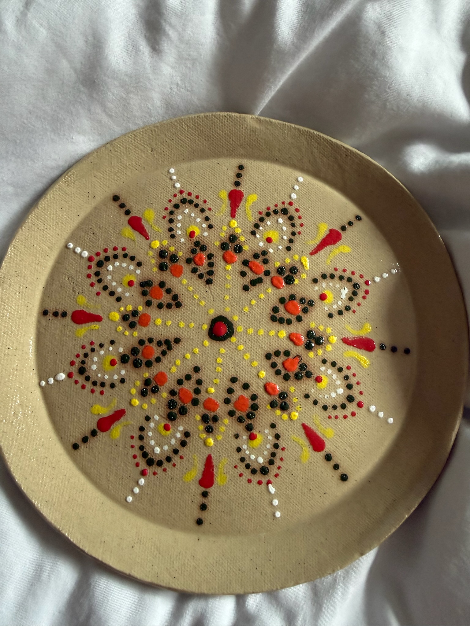 Hand-painted plate