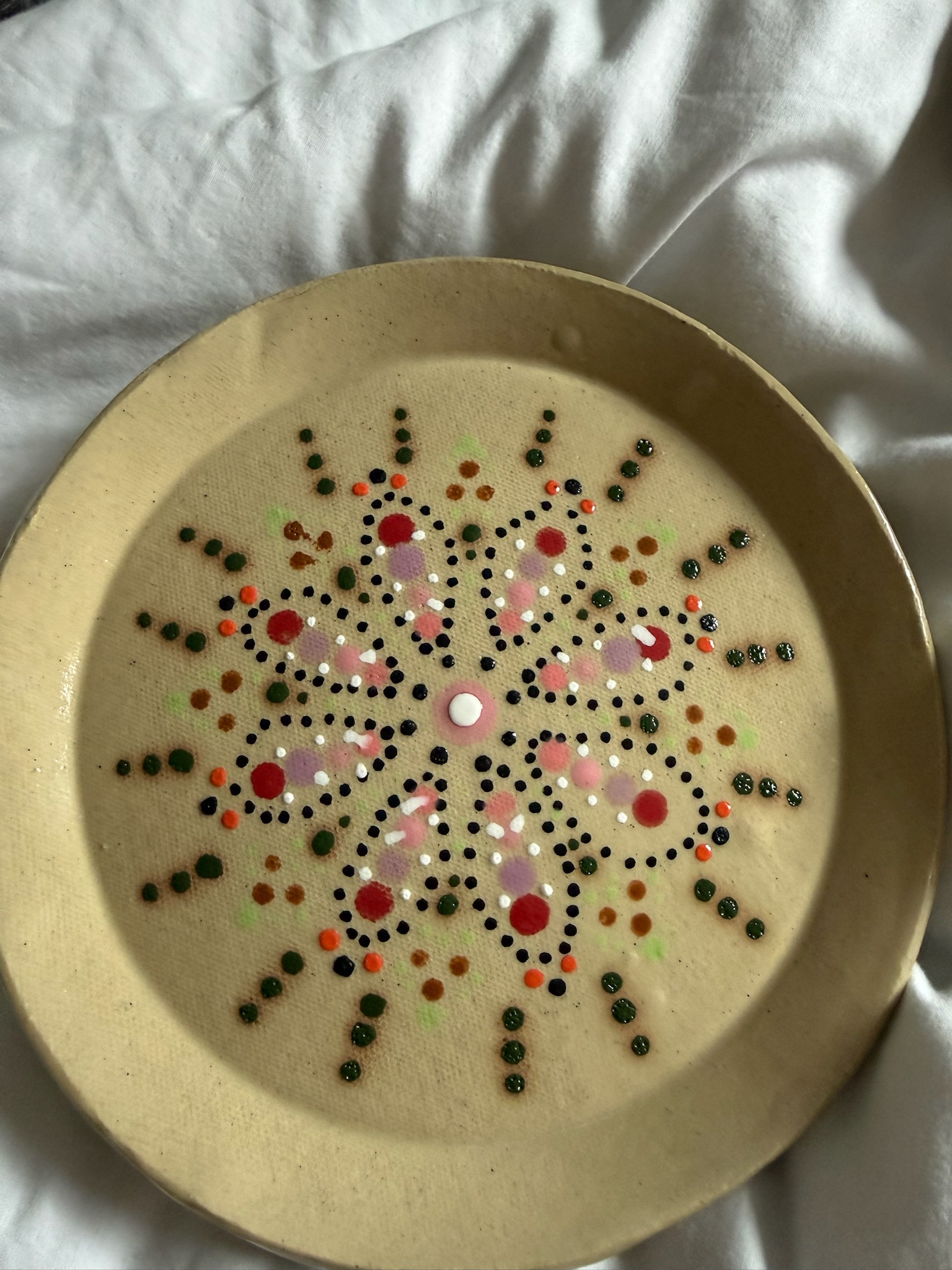 Dot mandala plate